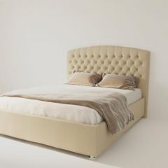 Кровать Берлин без основания 2000 (экокожа бежевая) в Камышлове - kamyshlov.mebel24.online | фото