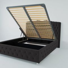 Кровать Нягань с ПМ 900 (экокожа кольт ч) в Камышлове - kamyshlov.mebel24.online | фото 2