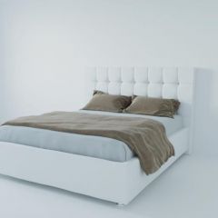 Кровать Венеция без основания 800 (экокожа белая) в Камышлове - kamyshlov.mebel24.online | фото