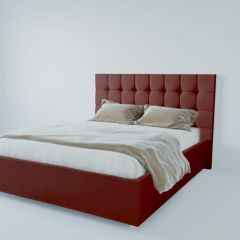 Кровать Венеция без основания 1400 (велюр бордо) в Камышлове - kamyshlov.mebel24.online | фото