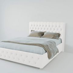 Кровать Версаль 1200 без основания (экокожа белый) в Камышлове - kamyshlov.mebel24.online | фото