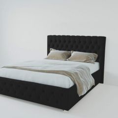 Кровать Версаль 1600 без основания (экокожа кольт ч) в Камышлове - kamyshlov.mebel24.online | фото
