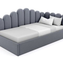 Кровать угловая Лилу интерьерная +основание (80х200) в Камышлове - kamyshlov.mebel24.online | фото 9