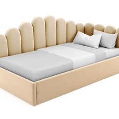 Кровать угловая Лилу интерьерная +основание (80х200) в Камышлове - kamyshlov.mebel24.online | фото 17