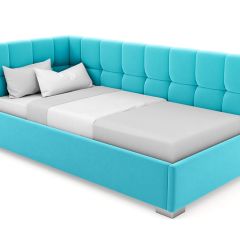 Кровать угловая Мия интерьерная +основание (120х200) в Камышлове - kamyshlov.mebel24.online | фото 7