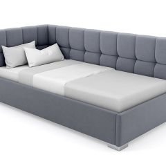 Кровать угловая Мия интерьерная +основание (120х200) в Камышлове - kamyshlov.mebel24.online | фото 8