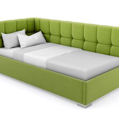 Кровать угловая Мия интерьерная +основание (120х200) в Камышлове - kamyshlov.mebel24.online | фото 19