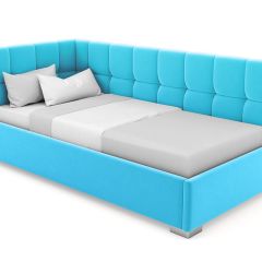 Кровать угловая Мия интерьерная +основание (120х200) в Камышлове - kamyshlov.mebel24.online | фото 22