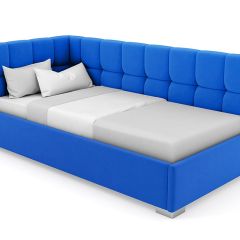 Кровать угловая Мия интерьерная +основание (120х200) в Камышлове - kamyshlov.mebel24.online | фото 23