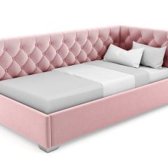 Кровать угловая Виола интерьерная +основание (80х200) в Камышлове - kamyshlov.mebel24.online | фото 10
