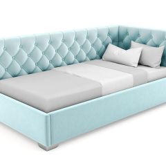 Кровать угловая Виола интерьерная +основание (80х200) в Камышлове - kamyshlov.mebel24.online | фото 18