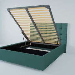 Кровать Венеция с ПМ 1600 (велюр бирюзовый) в Камышлове - kamyshlov.mebel24.online | фото
