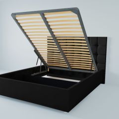 Кровать Венеция с ПМ 2000 (экокожа кольт ч) в Камышлове - kamyshlov.mebel24.online | фото