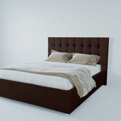 Кровать Венеция с ПМ 900 (экокожа коричневая) в Камышлове - kamyshlov.mebel24.online | фото 2