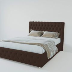 Кровать Версаль с ПМ 800 (экокожа коричневая) в Камышлове - kamyshlov.mebel24.online | фото