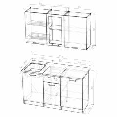 Кухонный гарнитур Инна медиум 1400 в Камышлове - kamyshlov.mebel24.online | фото 3