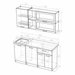 Кухонный гарнитур Лира стандарт 1600 в Камышлове - kamyshlov.mebel24.online | фото 4