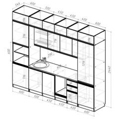 Кухонный гарнитур Лоретта люкс 3000 мм в Камышлове - kamyshlov.mebel24.online | фото 2