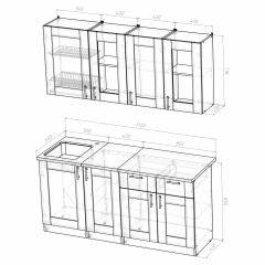 Кухонный гарнитур Ника демо 1700 в Камышлове - kamyshlov.mebel24.online | фото 4