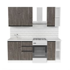 Кухонный гарнитур Ноктюрн медиум 1400 мм в Камышлове - kamyshlov.mebel24.online | фото 4