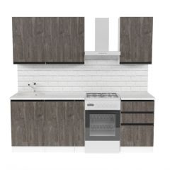 Кухонный гарнитур Ноктюрн стандарт 1600 мм в Камышлове - kamyshlov.mebel24.online | фото 3