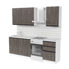 Кухонный гарнитур Ноктюрн стандарт 1600 мм в Камышлове - kamyshlov.mebel24.online | фото 4