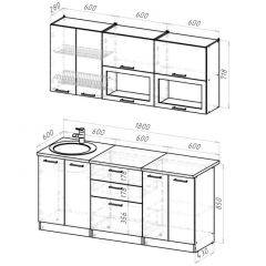 Кухонный гарнитур Паола макси 1800 мм в Камышлове - kamyshlov.mebel24.online | фото 2