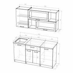 Кухонный гарнитур Полина стандарт 1600 в Камышлове - kamyshlov.mebel24.online | фото 7