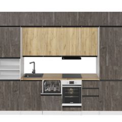 Кухонный гарнитур Сапфир 2 экстра 3000 мм в Камышлове - kamyshlov.mebel24.online | фото 3