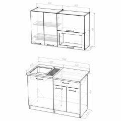 Кухонный гарнитур Светлана лайт 1200 в Камышлове - kamyshlov.mebel24.online | фото 3