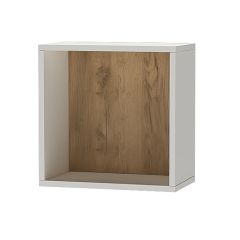 Квадро ПЛ-1 Полка (ЛДСП миндаль/дуб крафт золотой) в Камышлове - kamyshlov.mebel24.online | фото