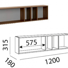Лимба (гостиная) М11 Полка навесная в Камышлове - kamyshlov.mebel24.online | фото