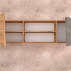 Модульная гостиная Аллегро-10 (дуб крафт золотой-камень темный) в Камышлове - kamyshlov.mebel24.online | фото 3