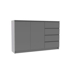 МОРИ МК 1600.1 Комод (графит) в Камышлове - kamyshlov.mebel24.online | фото 2