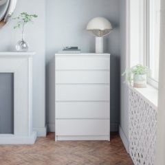 МОРИ МК 700.5 Комод (белый) в Камышлове - kamyshlov.mebel24.online | фото
