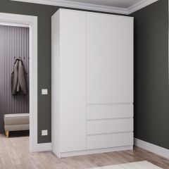 МОРИ МШ 1200.1 Шкаф (белый) в Камышлове - kamyshlov.mebel24.online | фото