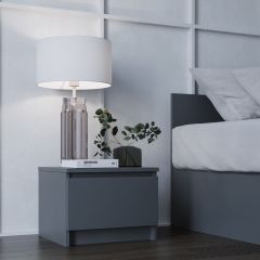 МОРИ ТПМ 400.1 Тумба прикроватная (графит) в Камышлове - kamyshlov.mebel24.online | фото