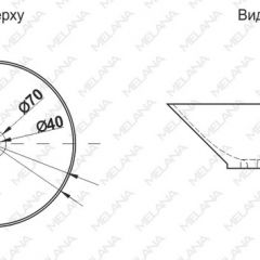 Накладная раковина melana mln-7020-b1+b18 (t4006hb1+b18 ) (сине-черная) в Камышлове - kamyshlov.mebel24.online | фото 2