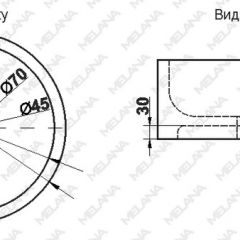 Накладная раковина melana mln-7076b (черная) в Камышлове - kamyshlov.mebel24.online | фото 2