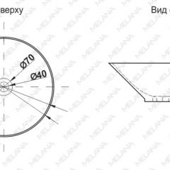 Накладная раковина melana mln-t4006-b1 (синяя) в Камышлове - kamyshlov.mebel24.online | фото 2