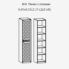 Париж № 6 Пенал с полками (ясень шимо свет/серый софт премиум) в Камышлове - kamyshlov.mebel24.online | фото 2