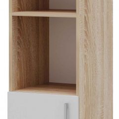 Пенал ПКС-8 Дуб сонома/Белый глянец в Камышлове - kamyshlov.mebel24.online | фото