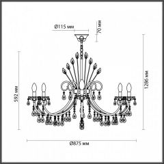 Подвесная люстра Odeon Light Versia 4977/10 в Камышлове - kamyshlov.mebel24.online | фото 5