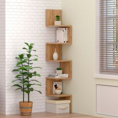 Полка угловая (ЛДСП Дуб крафт золотой) в Камышлове - kamyshlov.mebel24.online | фото