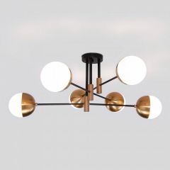 Потолочная люстра Eurosvet Nuvola 70129/6 латунь в Камышлове - kamyshlov.mebel24.online | фото 2