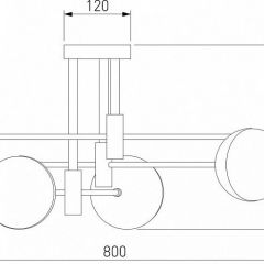 Потолочная люстра Eurosvet Nuvola 70129/6 латунь в Камышлове - kamyshlov.mebel24.online | фото 4
