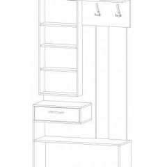 ИНФИНИТИ Прихожая (Секция с зеркалом + 2 шкафа-пенала) в Камышлове - kamyshlov.mebel24.online | фото 6