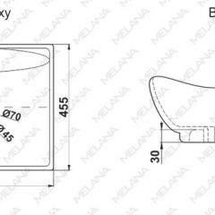 Раковина MELANA MLN-7211 в Камышлове - kamyshlov.mebel24.online | фото 2