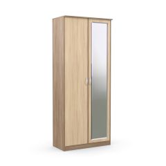 Шкаф 2-х створчатый Дуэт Люкс с зеркалом в Камышлове - kamyshlov.mebel24.online | фото 3