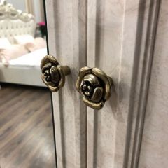 Шкаф 2-х створчатый с Зеркалом Афина (крем корень) в Камышлове - kamyshlov.mebel24.online | фото 2